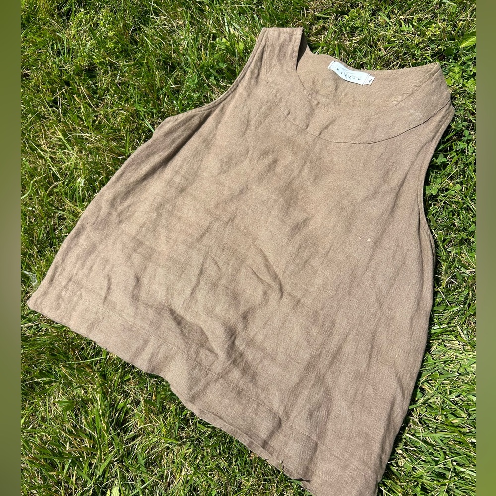 Vintage Linen Made in USA top